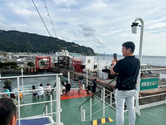 帰りはフェリーで